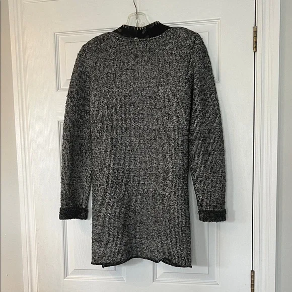 Frank Lyman Design Black and Gray Women's Cardigan - Picture 3 of 3